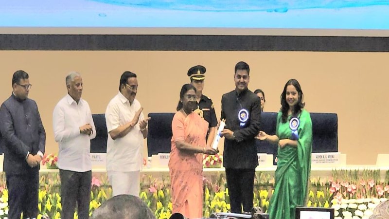 राजनांदगांव का डबल धमाका: राष्ट्रपति के हाथों मिले दो राष्ट्रीय जल पुरस्कार