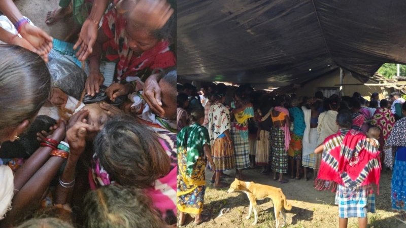 पूर्वर्ती पहुंचा खूंखार नक्सली हिड़मा और उसकी पत्नी का शव, बेटे की लाश देखकर दहाड़े मारकर रोई मां