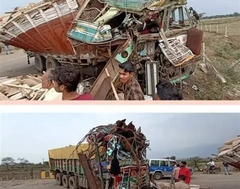 CG NEWS: तेज रफ़्तार ट्रकों की टक्कर, उधर बाइक सवार ट्रक से टकराया; दो अलग-अलग सड़क हादसों में 3 की मौत