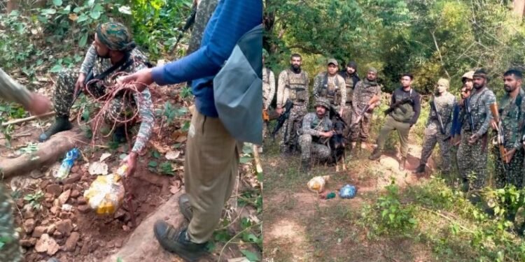 नारायणपुर: नक्सल प्रभावित क्षेत्र में सुरक्षा बलों की बड़ी सफलता, जंगल में लगाए गए 3 आईईडी बरामद व नष्ट