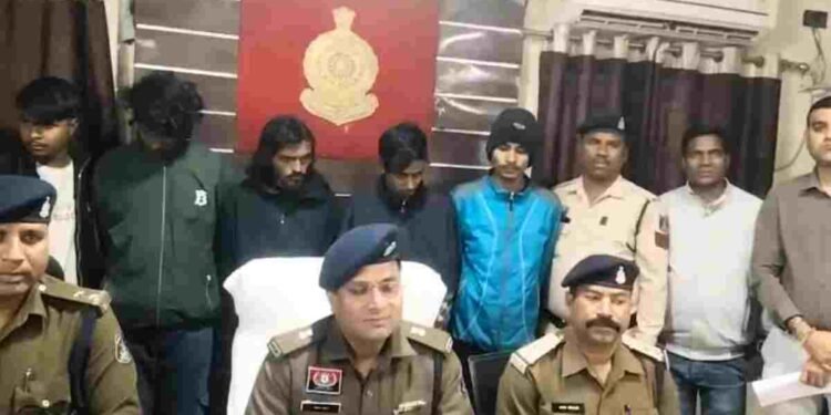 कोरबा: नहर पुल की लोहे की रेलिंग चोरी के मामले में 5 गिरफ्तार, पुलिस ने भारी साजो-सामान बरामद किया