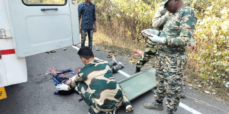 पखांजुर में सड़क हादसे में पंचायत सचिव की दर्दनाक मौत