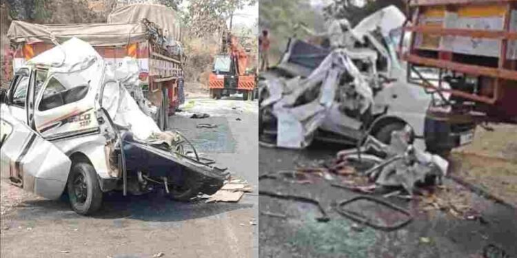 एक टक्कर और खत्म हो गया पूरा परिवार, ट्रक ने कार को रौंदा, 7 की मौत