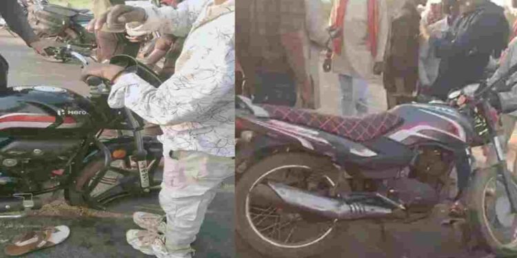 दर्दनाक सड़क हादसा: दोपहिया वाहनों की आमने-सामने टक्कर में युवक की मौत, मां समेत 2 घायल