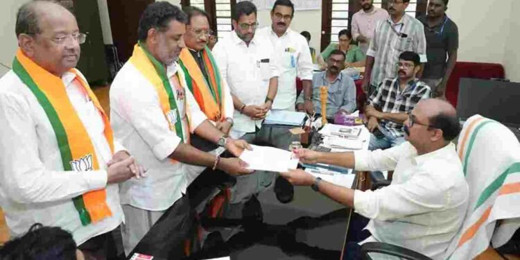 केरल दौरे पर CM विष्णुदेव साय, BJP प्रत्याशी एम.वी. गोपाकुमार के नामांकन में हुए शामिल