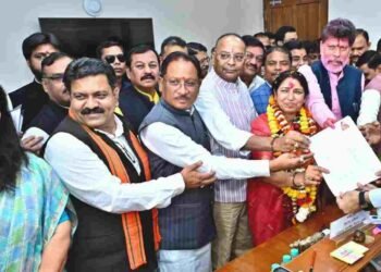 लक्ष्मी वर्मा ने राज्यसभा चुनाव के लिए विधानसभा में नामांकन किया दाखिल