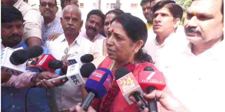 राज्यसभा उम्मीदवार लक्ष्मी वर्मा भाजपा कार्यालय पहुंचीं, आज करेंगी नामांकन दाखिल