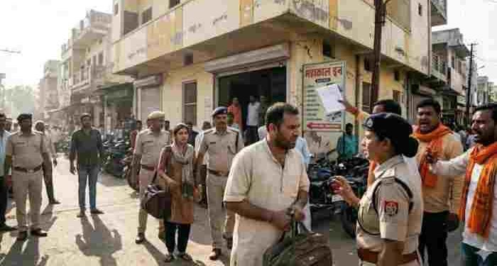 रायपुर की हिंदू युवती के साथ पकड़ा गया मुस्लिम युवक, उज्जैन में भारी बवाल
