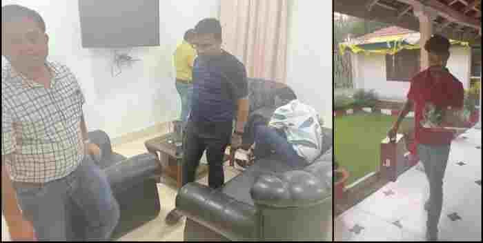 VIP गेस्ट हाउस में शराब पार्टी: मंत्री लखनलाल देवांगन के पहुंचते ही मचा हड़कंप