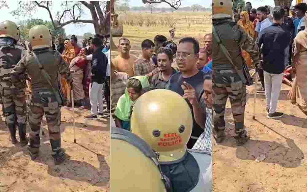 सूरजपुर में सड़क निर्माण विवाद हिंसक, SECL अधिकारी पर गुलेल से हमला, ग्रामीणों ने बनाया बंधक