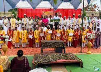 मुख्यमंत्री कन्या विवाह योजना के तहत जशपुर जिले में 65 जोड़े वैवाहिक बंधन में बंधे