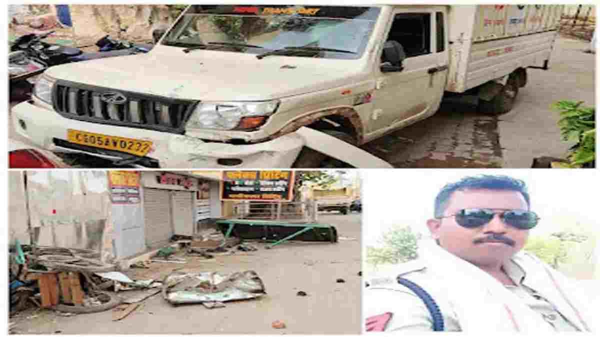 धमतरी में दर्दनाक सड़क हादसा: रात्रि गश्त पर निकले प्रधान आरक्षक की मौत, नगर सैनिक गंभीर