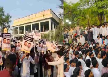 छात्रसंघ चुनाव की मांग पर उग्र हुआ NSUI प्रदर्शन, पुलिस पर पथराव