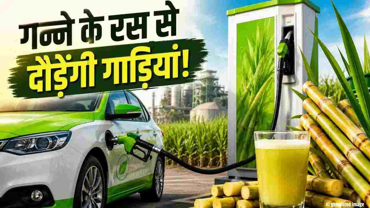 पेट्रोल-डीजल-CNG की टेंशन खत्म… गन्ने के रस से दौड़ेंगी गाड़ियां