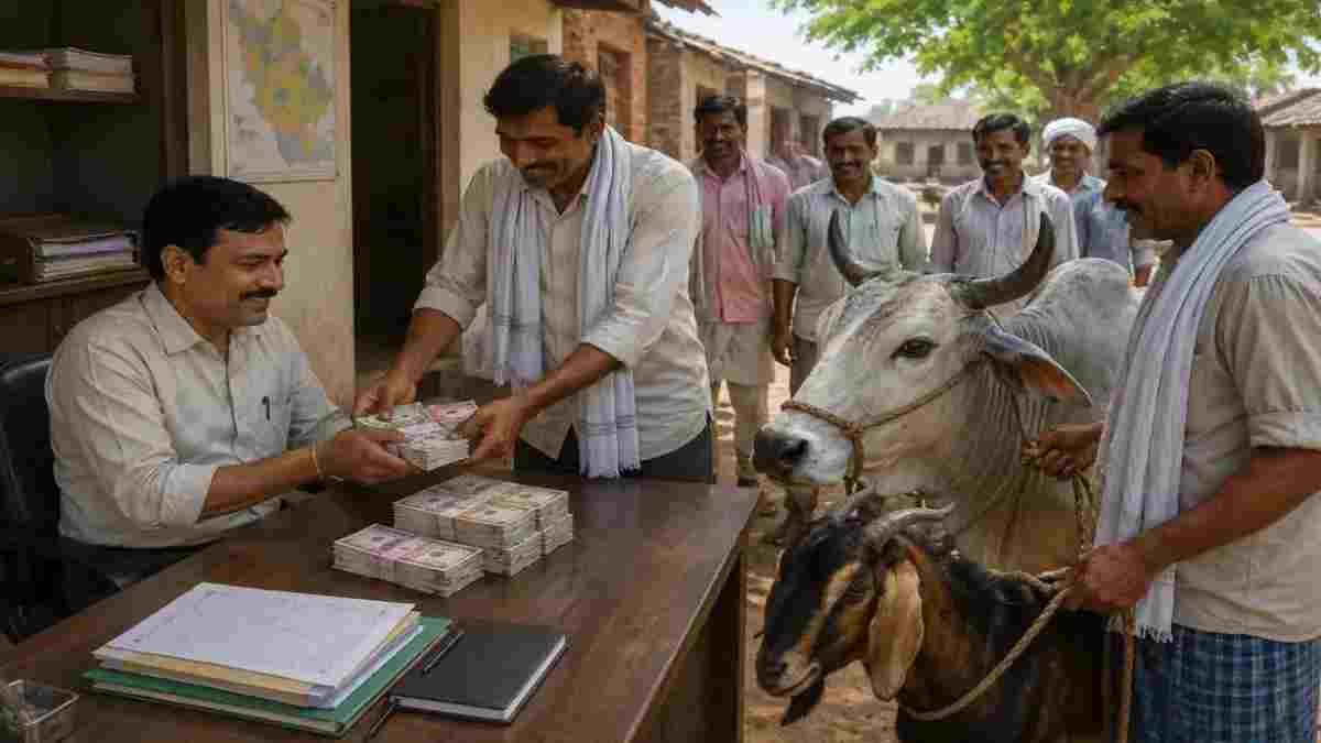 बस्तर की बड़ी खबर: पटवारी का गजब भ्रष्टाचार, पट्टा दिलाने के नाम पर कैश के साथ घूस में लिए बकरा और बैलों की जोड़ी