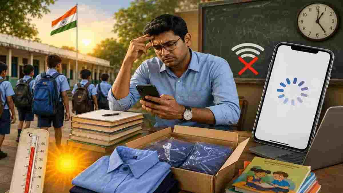 नए सत्र में व्यवस्थाओं पर सवाल: कई स्कूलों तक नहीं पहुंचीं किताबें, VSK ऐप भी बना मुसीबत