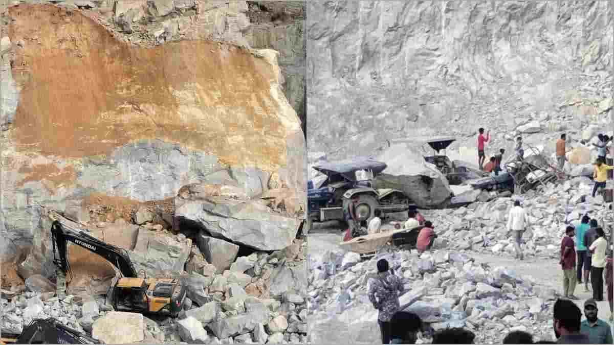 बड़ा हादसा: पत्थर की खदान में चट्टान गिरने से 7 मजदूरों की दर्दनाक मौत, मलबे में कई और के दबे होने की आशंका