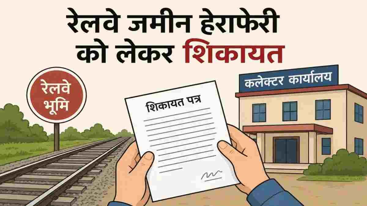 रायपुर में बड़ा लैंड स्कैम: डुमरतालाब में रेलवे की जमीन को निजी बताकर बेच डाला, वंदना एसोसिएट्स पर कब्जा और खुदाई का आरोप, कलेक्टर से शिकायत