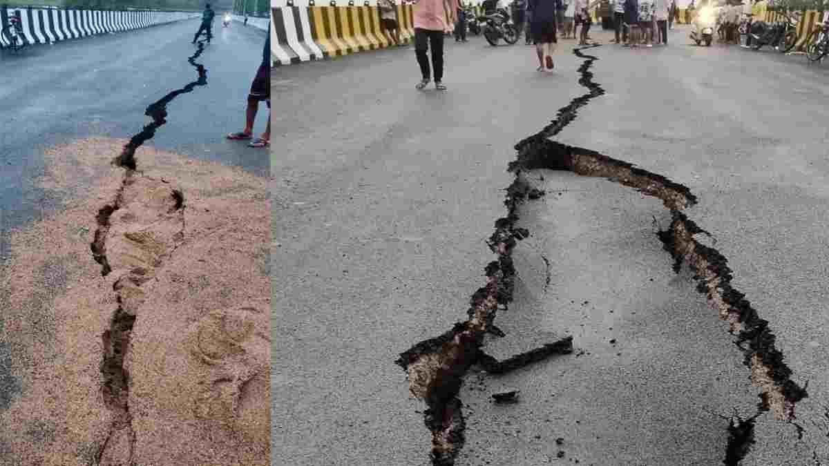 करोड़ों की लागत, पहली ही बारिश में खुली पोल: राजनांदगांव में बरगा और आलीवारा ओवरब्रिज की सड़कें धंसी, उभरीं लंबी दरारें