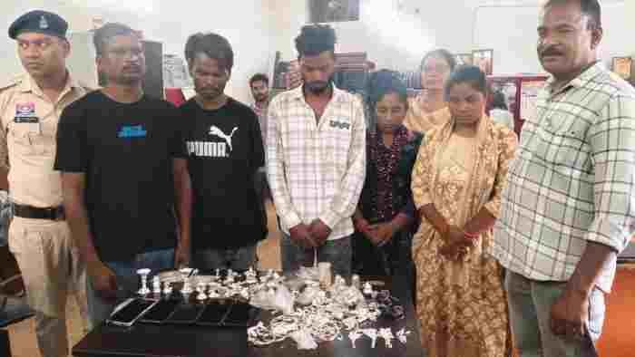 CG NEWS- दीवार तोड़कर ज्वेलर्स में चोरी, 72 घंटे में 5 आरोपी गिरफ्तार