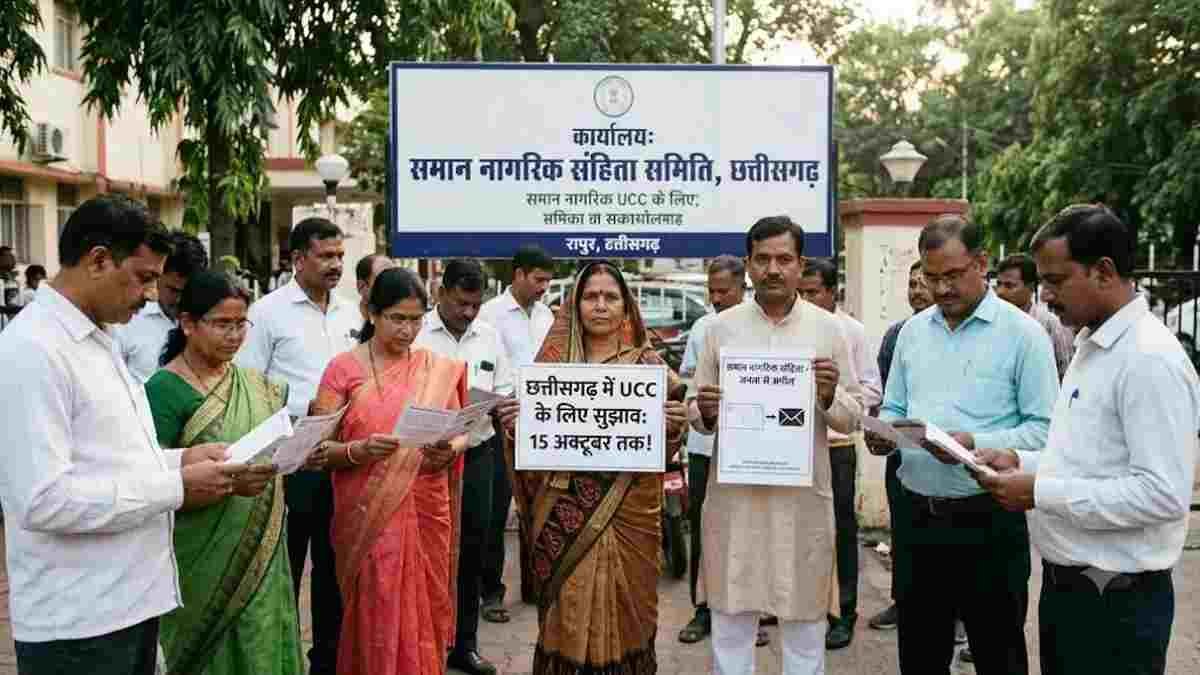 छत्तीसगढ़ में ‘समान नागरिक संहिता’ (UCC) लागू करने की तैयारी: 5-सदस्यीय समिति ने मांगे आम जनता से सुझाव