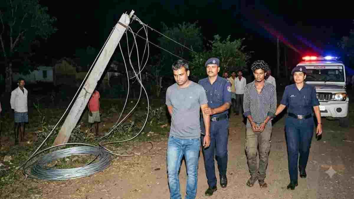बिजली विभाग के फ्यूज कॉल सेंटर कर्मी ने ही काट डाली लाइन, 800 मीटर तार चोरी; दो गिरफ्तार