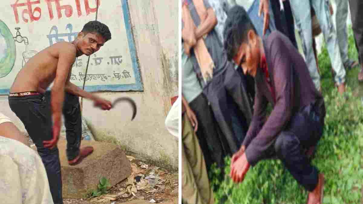 CG: हसिए से खुद का गला काटकर खून से लथपथ गांव में घूमता रहा युवक, पुलिस ने कराया भर्ती
