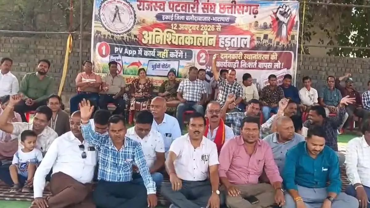 CG News: पटवारियों की हड़ताल से फसल गिरदावरी पर संकट, तहसीलदार संघ ने CM को लिखा पत्र; 23 लाख से ज्यादा खसरों की एंट्री बाकी